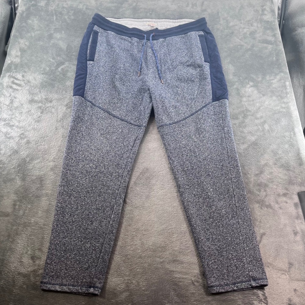 Carbon 2 Cobalt Mens Blue Marled Knit Jogger Pants XXL Navy Trim 128060